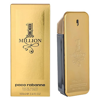 Perfume masculino 1 Million da Paco Rabanne com aroma doce e marcante