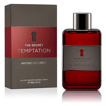 Perfume masculino Antonio Banderas The Secret Temptation com aroma especiado e envolvente