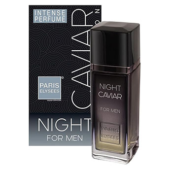 Perfume masculino Caviar Night da Paris Elysees com aroma noturno e marcante