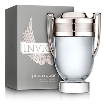 Perfume masculino Invictus da Paco Rabanne com aroma esportivo e marcante