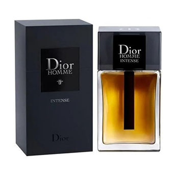 Perfume Dior Homme Intense com frasco imponente e elegante.