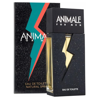 Frasco do perfume Animale Animale, estilo doce, intenso, representando perfumes masculinos importados com bom custo-benefício.