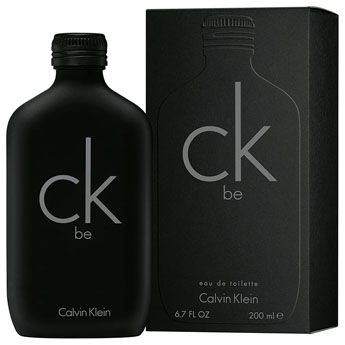 Frasco do perfume CK Be, estilo fresco, unissex, representando perfumes masculinos importados com bom custo-benefício.