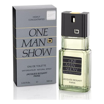 Frasco do perfume One Man Show, estilo amadeirado clássico, representando perfumes masculinos importados com bom custo-benefício.